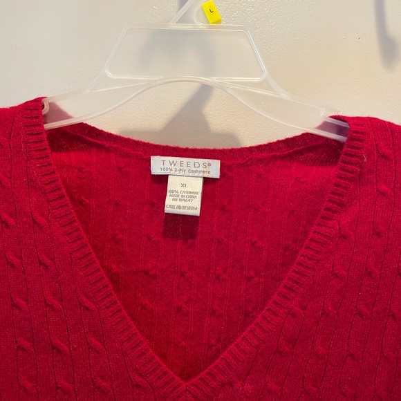 NWOT. Tweed 💯 % Cashmere Cardigan - Picture 3 of 3